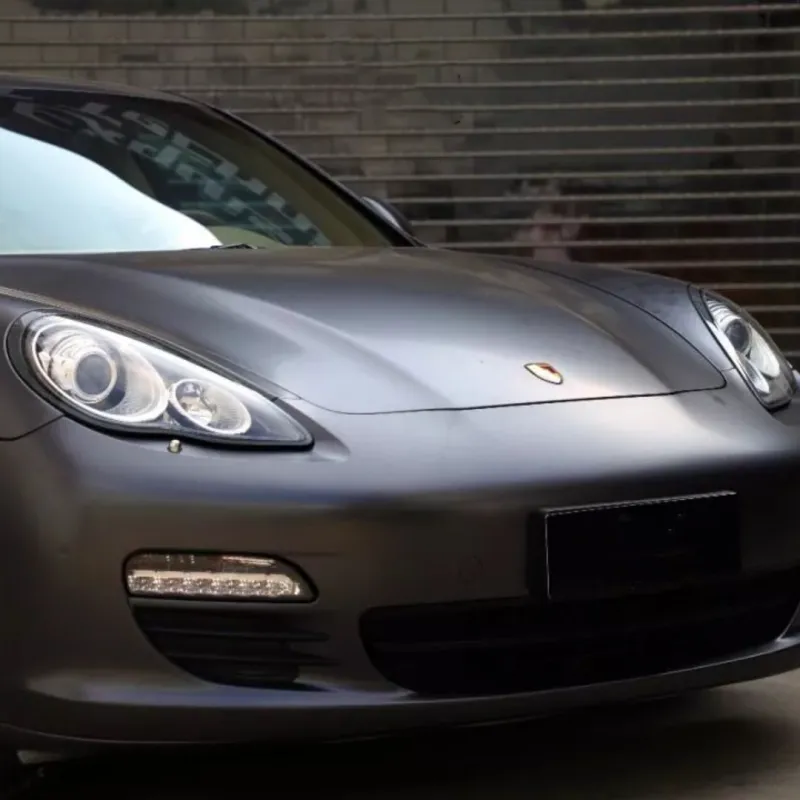 Satin Dark Gray Vinyl Wrap Car Vinyl Wrap