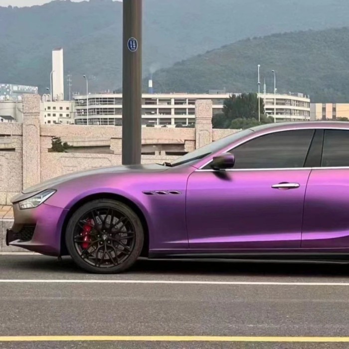 Matte Shifting Gold Purple Car Wrap