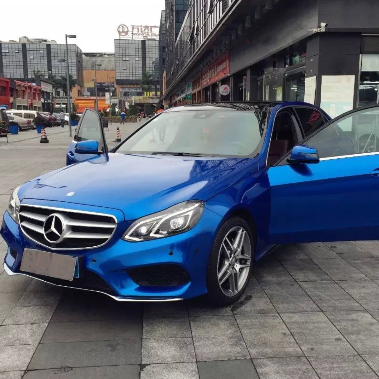 Gloss Metallic Jazz Blue Car Vinyl Wrap