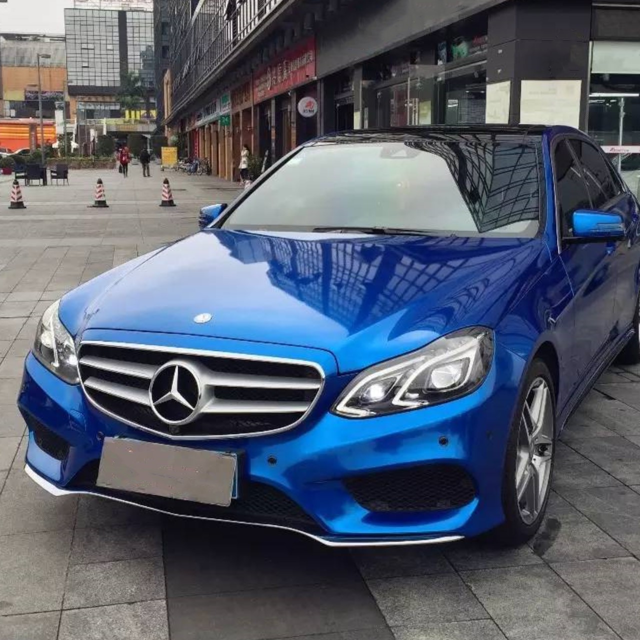 Gloss Metallic Jazz Blue Car Vinyl Wrap