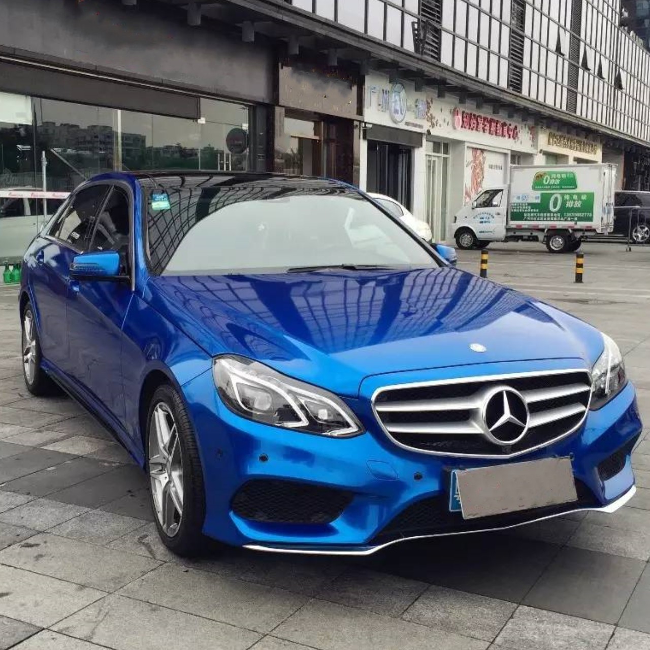 Gloss Metallic Jazz Blue Car Vinyl Wrap