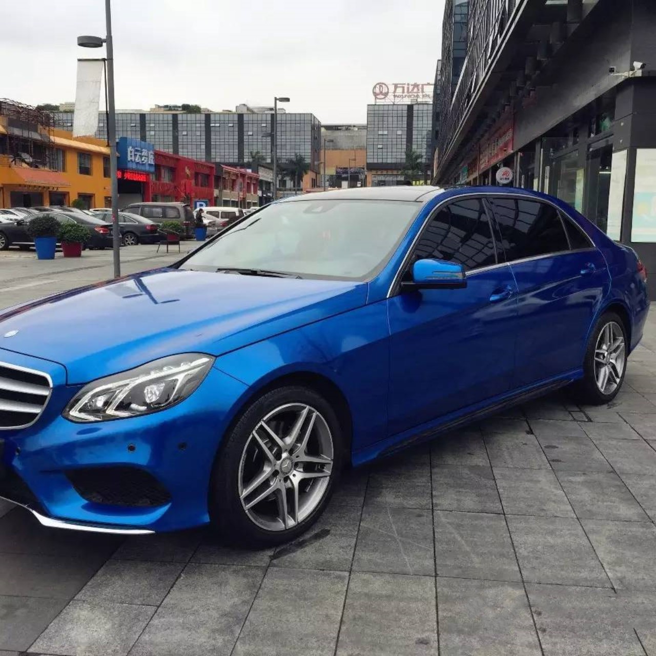 Gloss Metallic Jazz Blue Car Vinyl Wrap