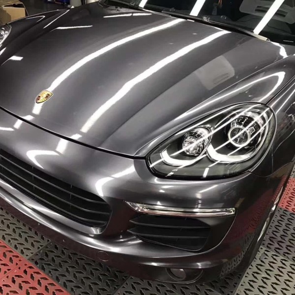 Metal Space Grey Car Wrap