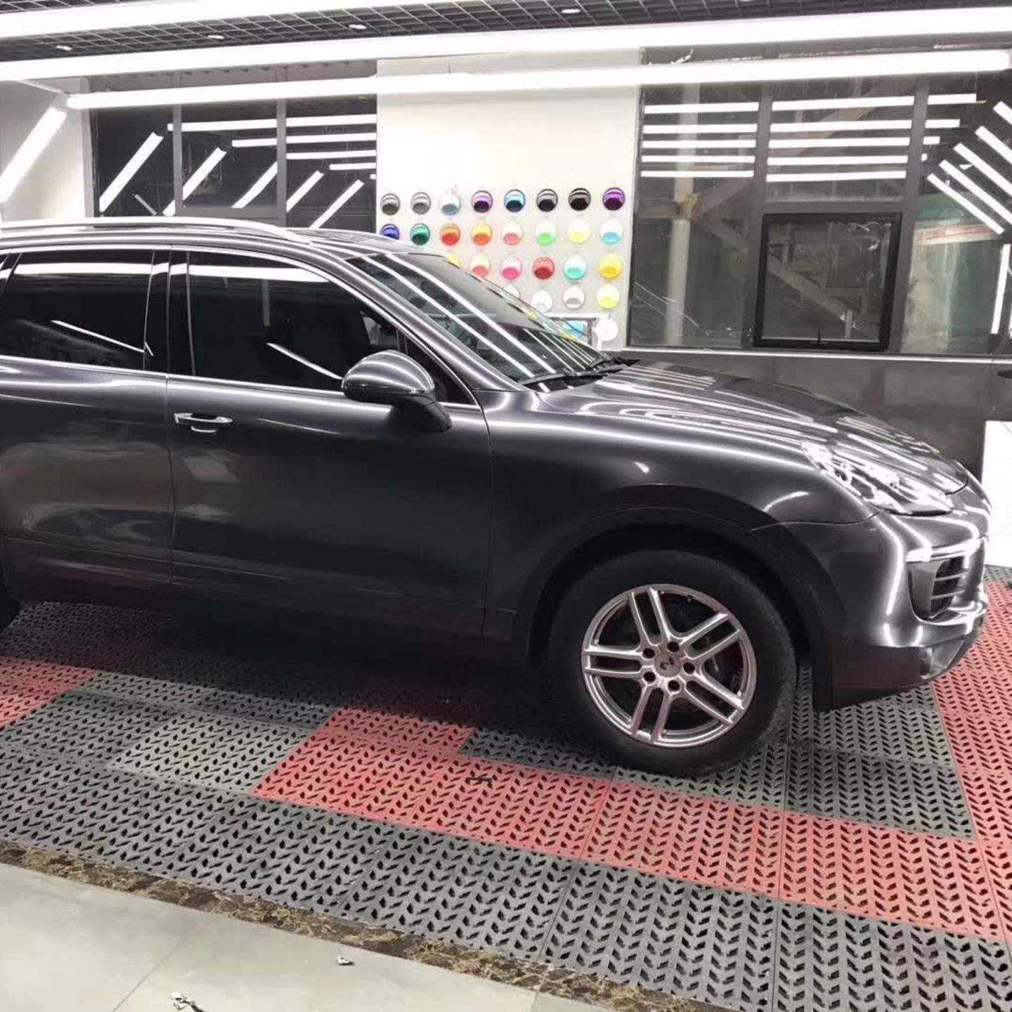 Metal Space Grey Car Vinyl Wrap