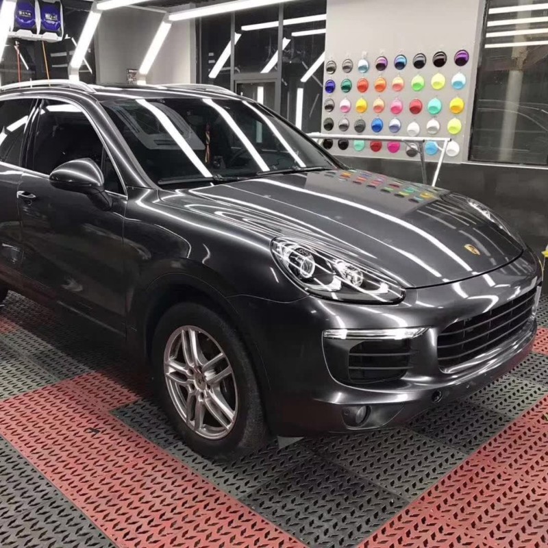 Metal Space Grey Car Vinyl Wrap