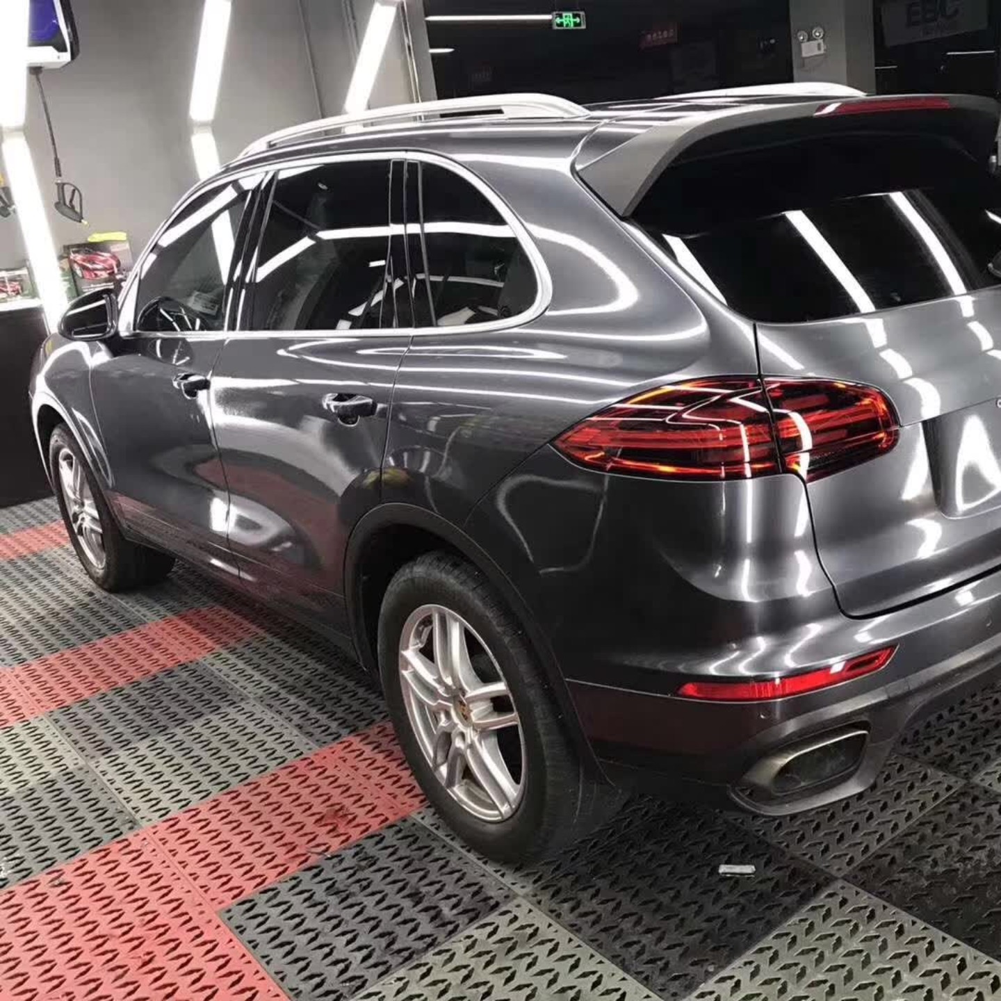 Metal Space Grey Car Vinyl Wrap