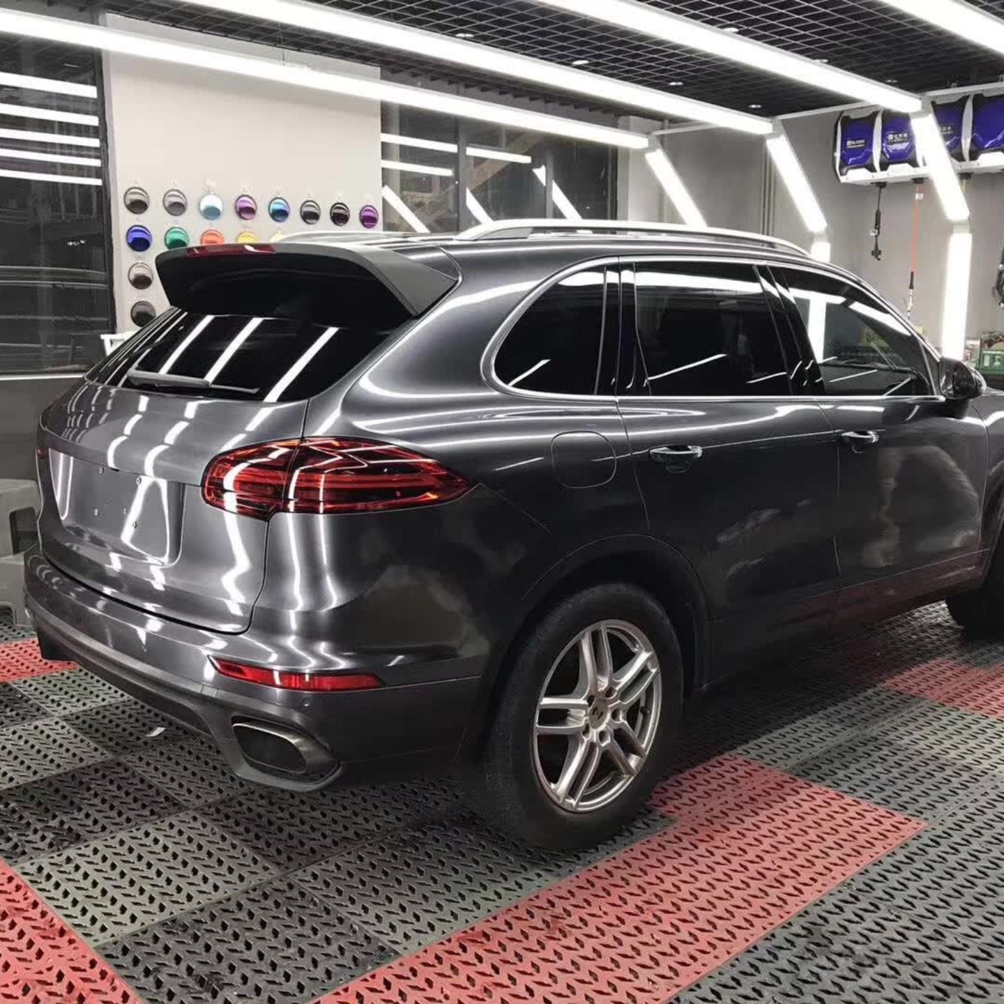 Metal Space Grey Car Vinyl Wrap