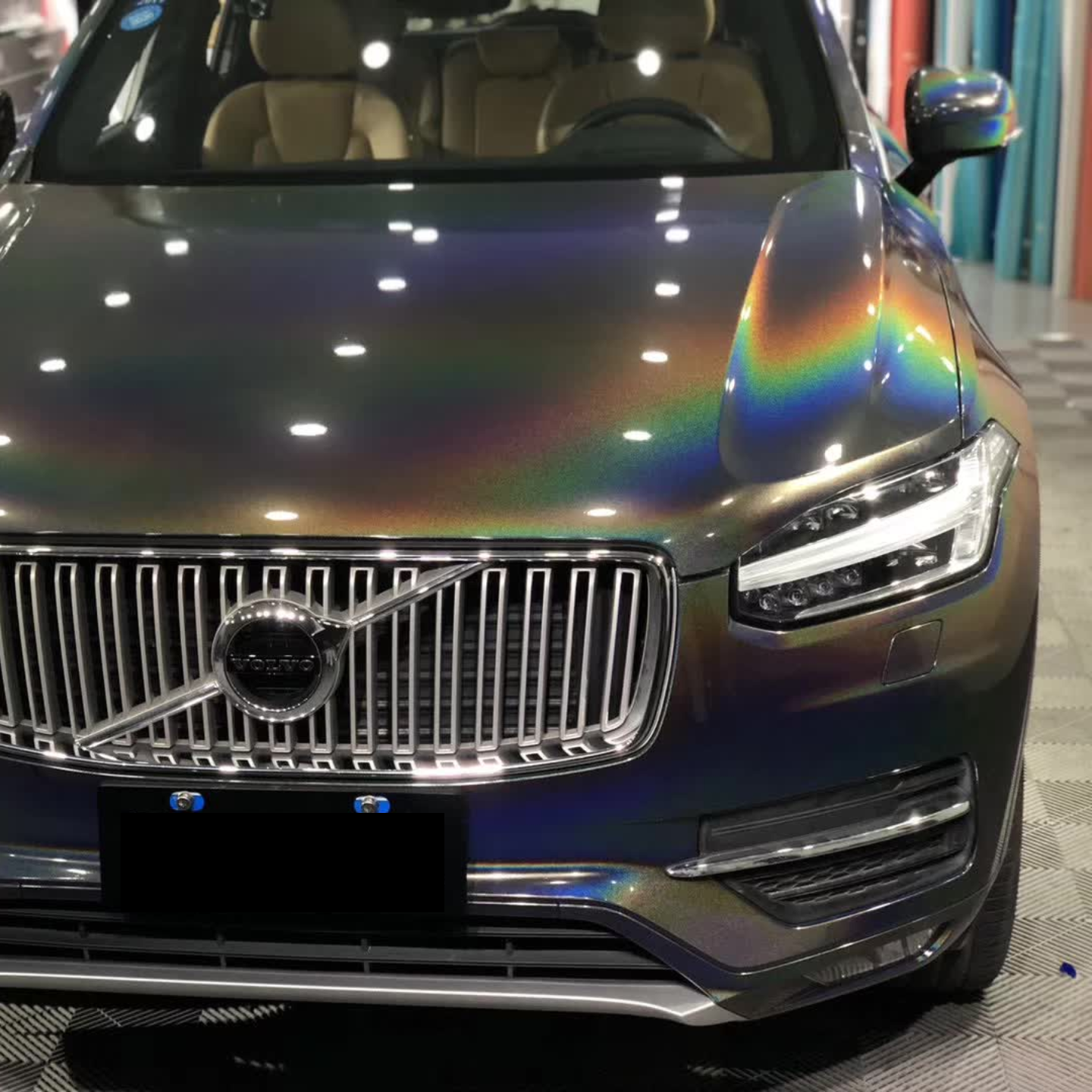 Rainbow Metallic Majestic Dark Gray Car Vinyl Wrap