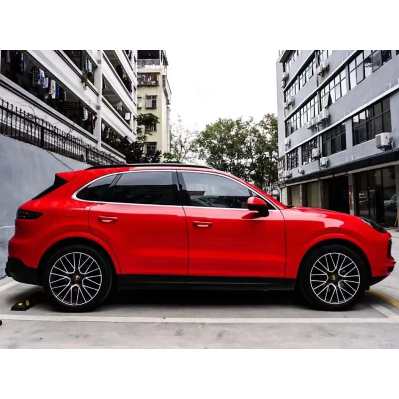  Super Gloss Carmine Red Car Vinyl Wrap