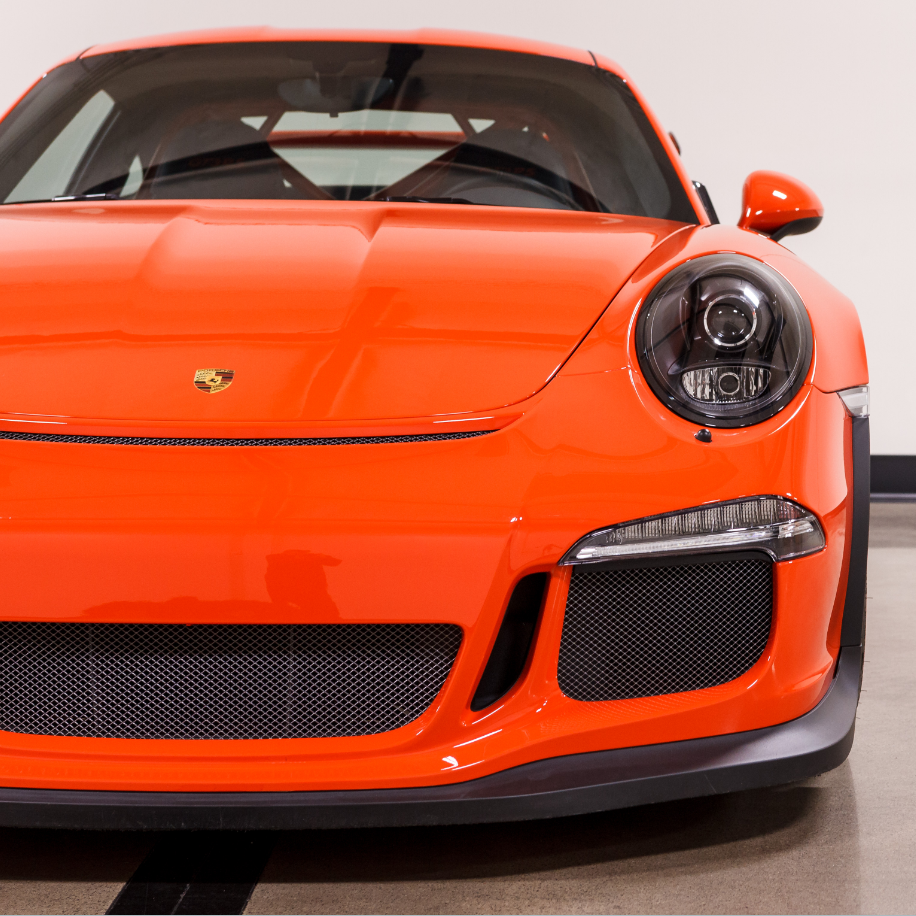 Super Gloss Lava Orange Car Vinyl Wrap [Porsche OEM Color]