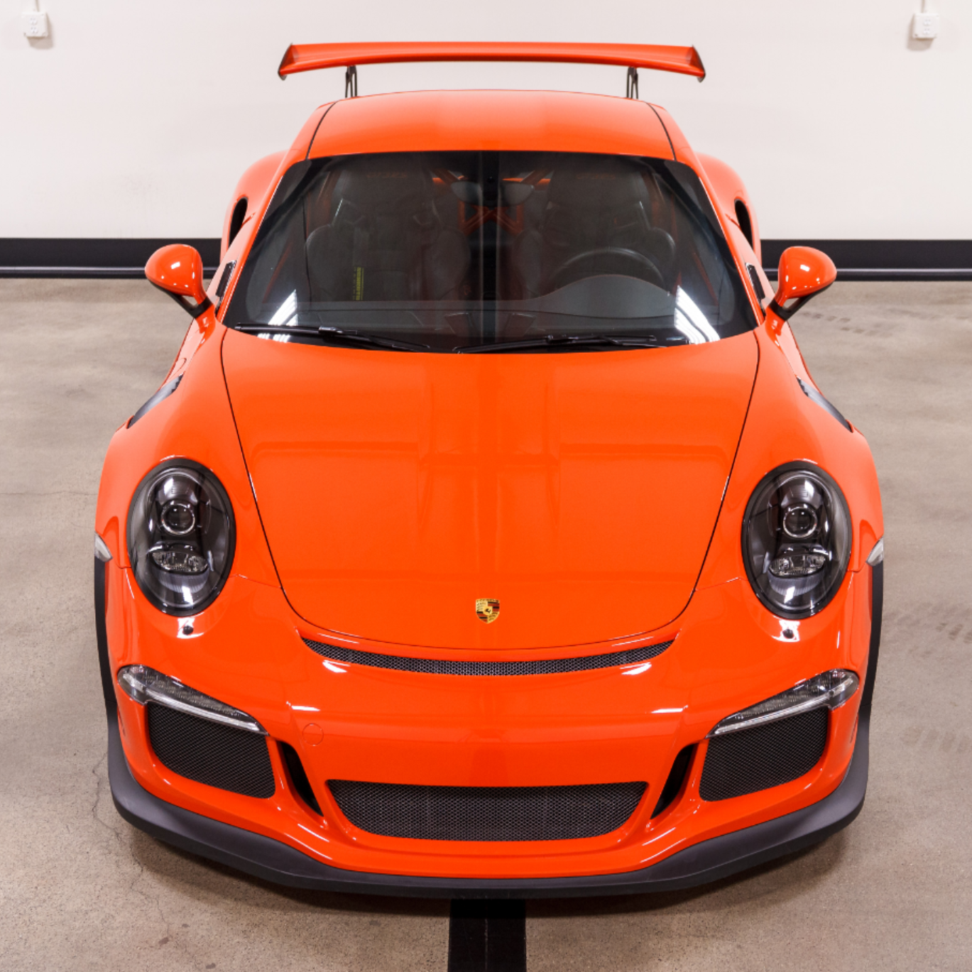Super Gloss Lava Orange Car Vinyl Wrap [Porsche OEM Color]