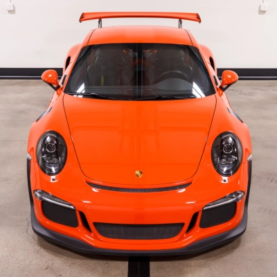 Super Gloss Lava Orange Car Vinyl Wrap [Porsche OEM Color] 02