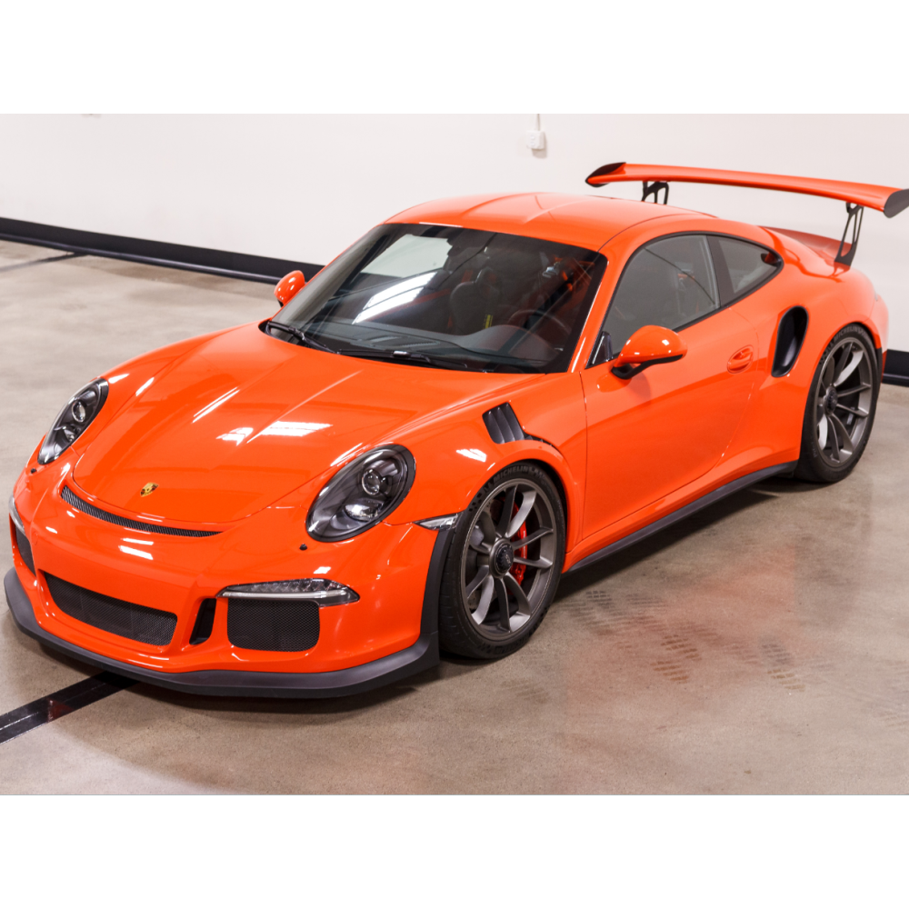 Super Gloss Lava Orange Car Vinyl Wrap [Porsche OEM Color]