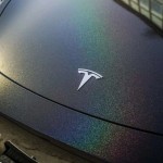 Glossy Laser Black Car Vinyl Wrap