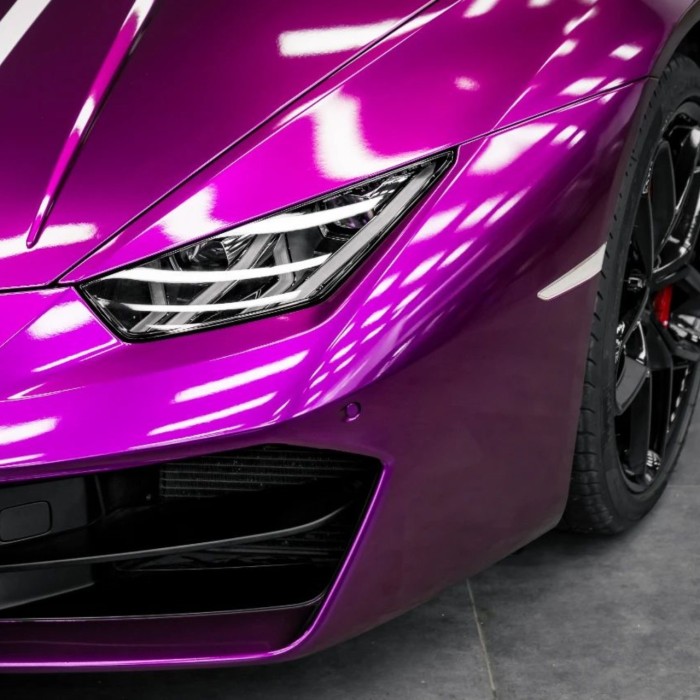 Quality Gloss Metallic Grape Purple Car Vinyl Wrap For Sale