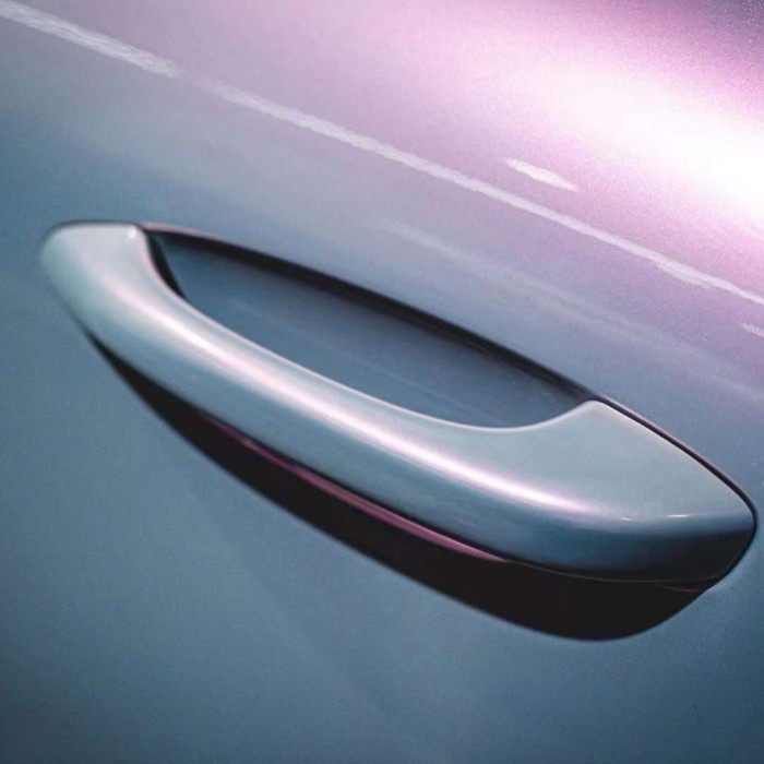 Gloss Metallic Twin Candy Gray Red Car Wrap 