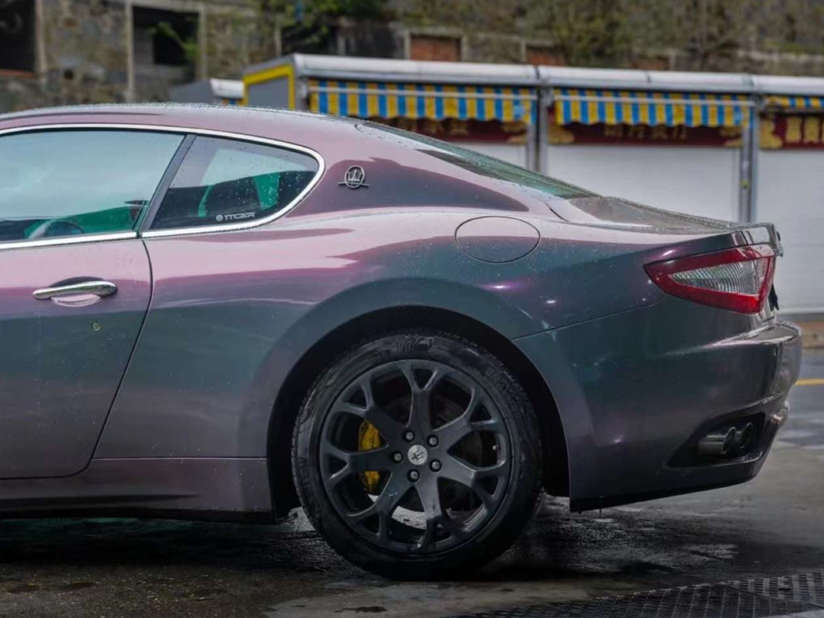 Glitter Metallic Star Ash Pink Car Vinyl Wrap