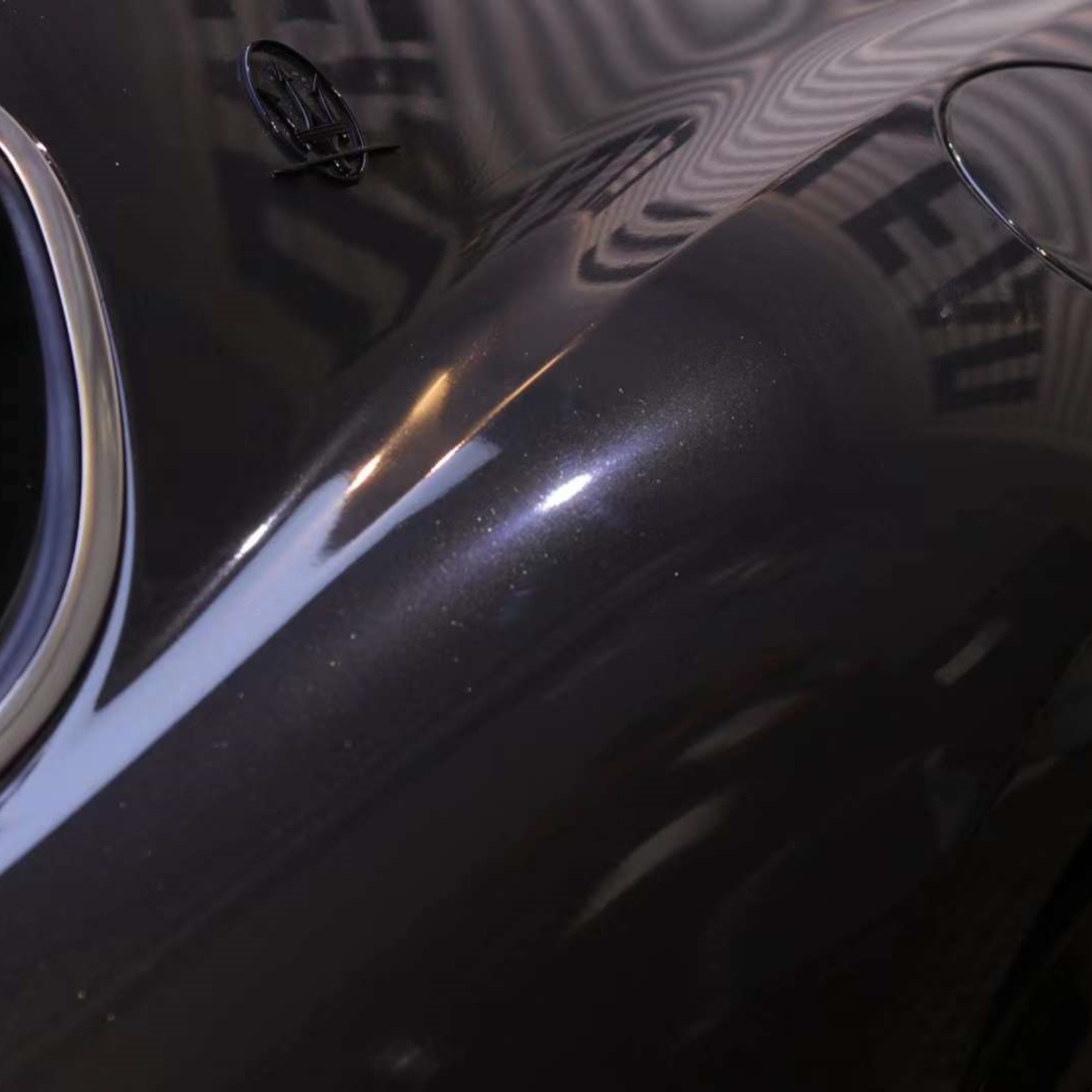Gloss Metallic Graphite Gray Car Vinyl Wrap