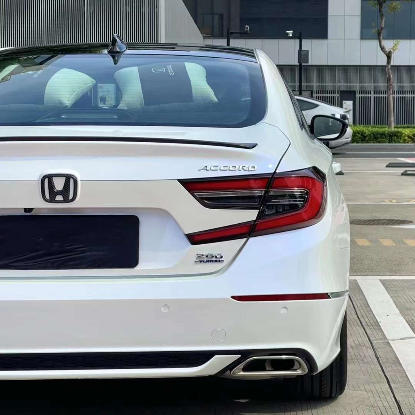 Gloss White Blue Car Vinyl Wrap