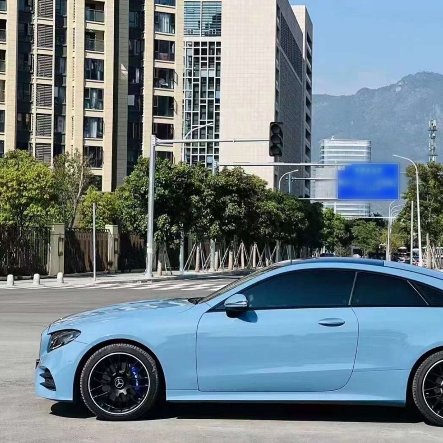 Super Gloss China Blue Car Vinyl Wrap