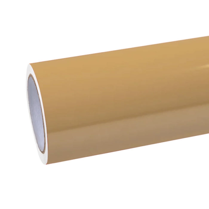 PET Super Gloss Sandstorm Yellow Desert Yellow Car Vinyl Wrap