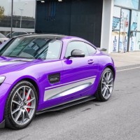 Gloss Metallic Plum Explosion Purple Car Vinyl Wrap