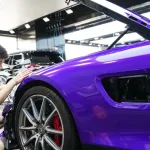 Gloss Metallic Plum Explosion Purple Car Vinyl Wrap