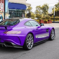 Gloss Metallic Plum Explosion Purple Car Vinyl Wrap