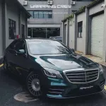 Gloss Metallic British Racing Green Car Vinyl Wrap
