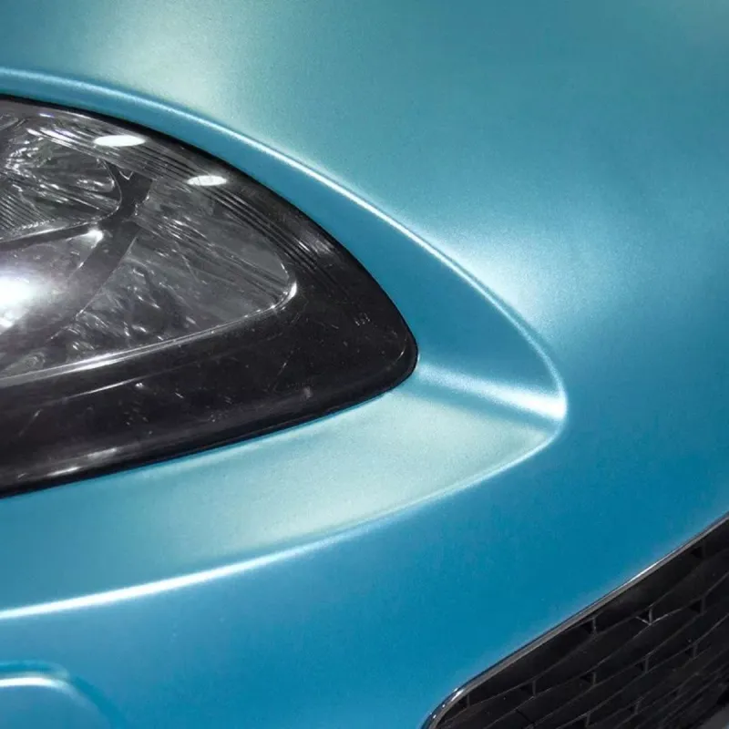 Matte Metallic Sky Blue Car Vinyl Wrap