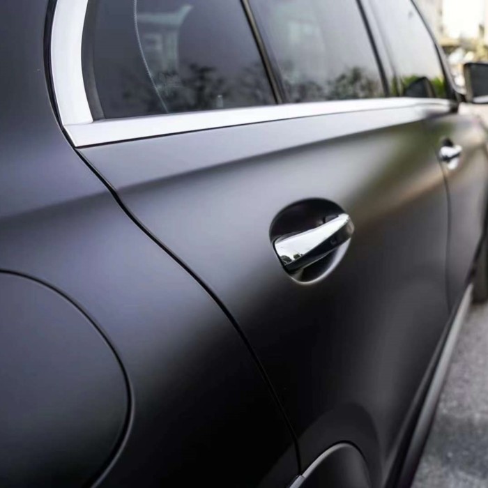 Quality Satin Black Car Vinyl Wrap For Sale