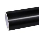 Satin Black Car Vinyl Wrap