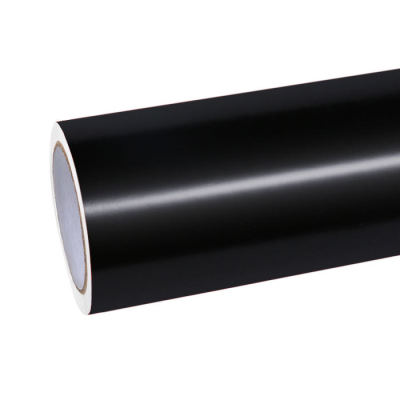 Satin Black Car Vinyl Wrap 01