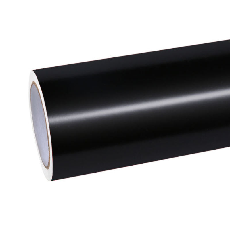 Satin Black Car Vinyl Wrap