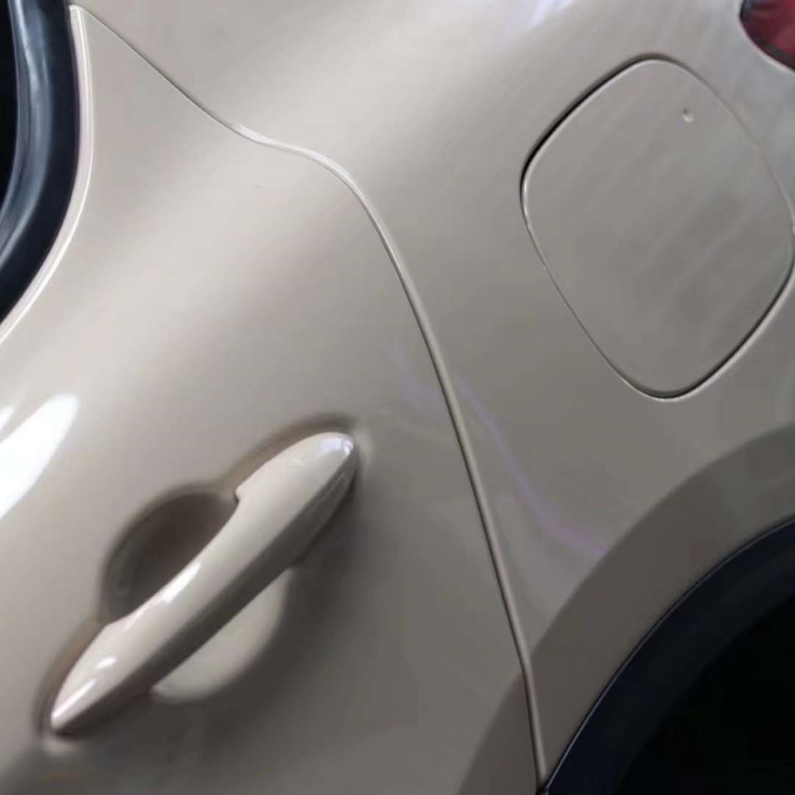 Super Gloss Shine Latte Car Vinyl Wrap