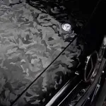 Matte 3D Camouflage Black Car Vinyl Wrap