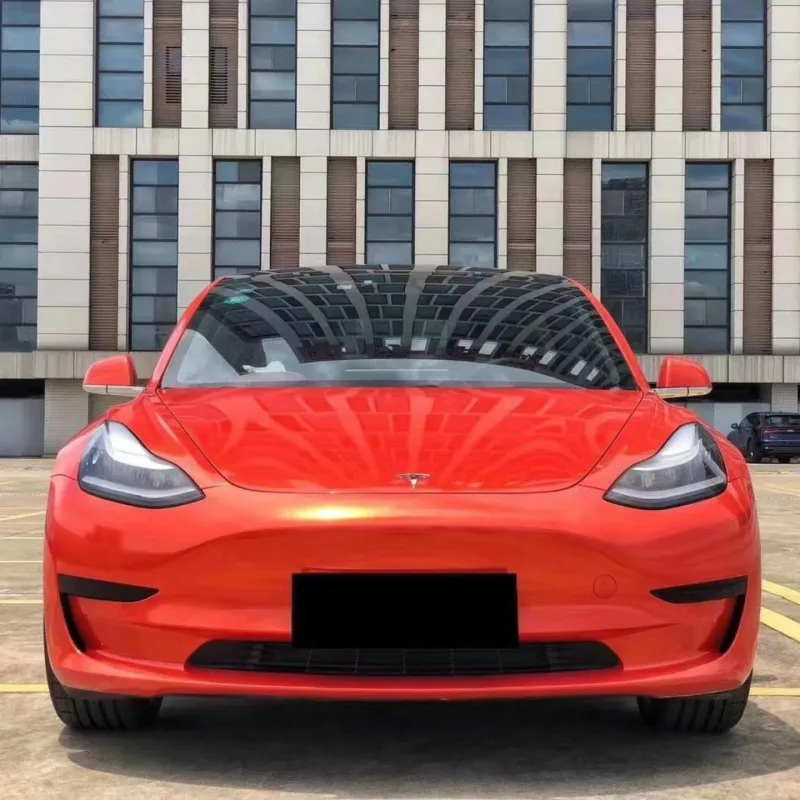  Gloss Metallic Sakhir Orange Car Vinyl Wrap