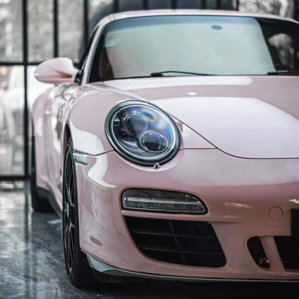 Super Gloss Pale Pink Car Vinyl Wrap
