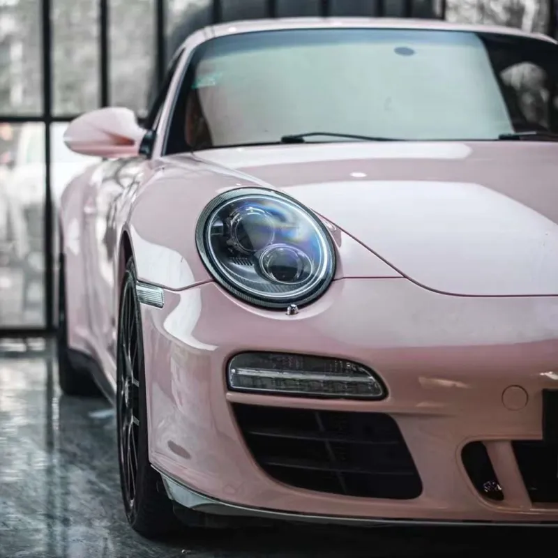 Super Gloss Pale Pink Car Vinyl Wrap