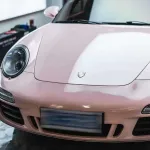 Super Gloss Pale Pink Car Vinyl Wrap