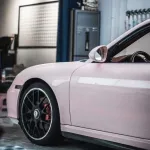 Super Gloss Pale Pink Car Vinyl Wrap