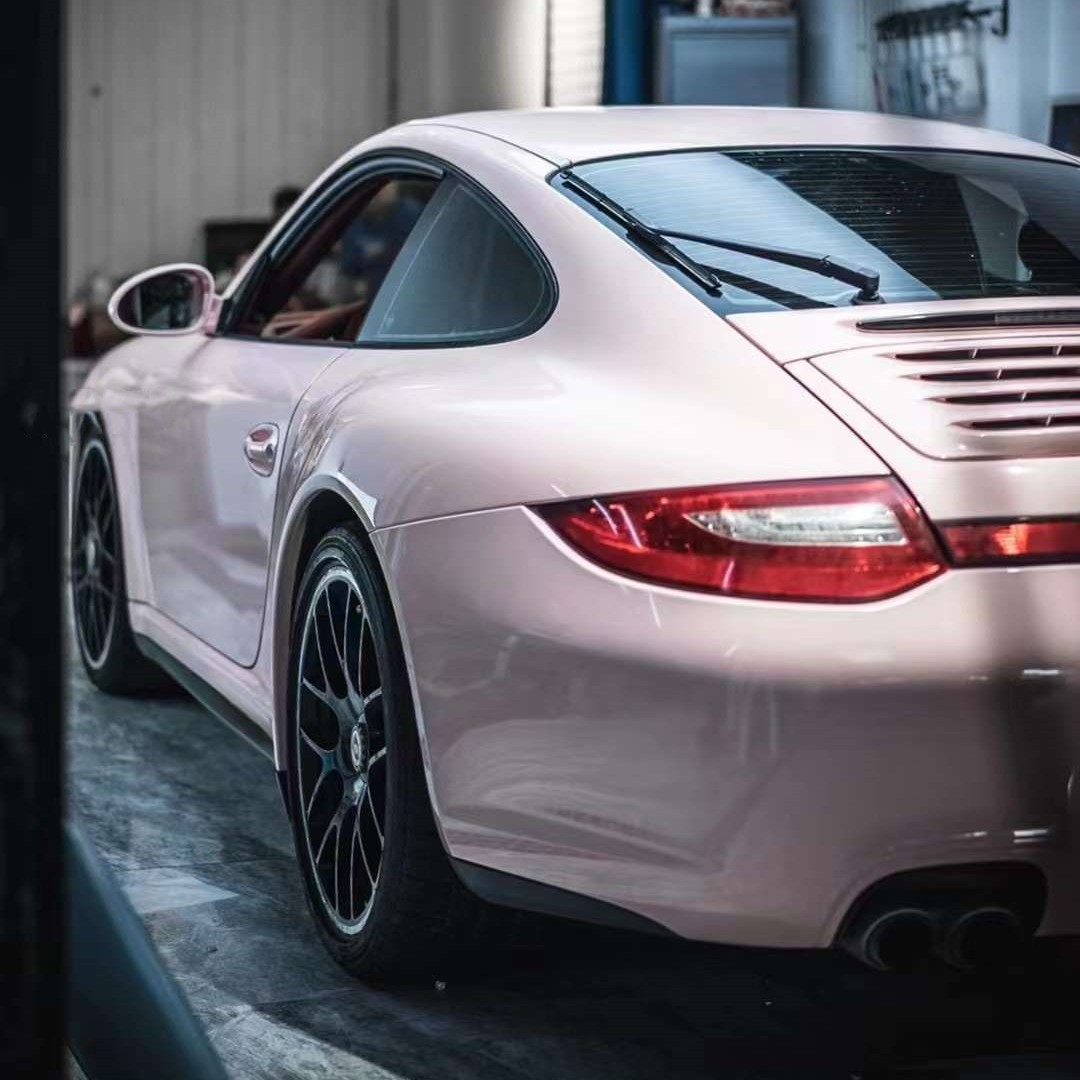 Super Gloss Pale Pink Car Vinyl Wrap
