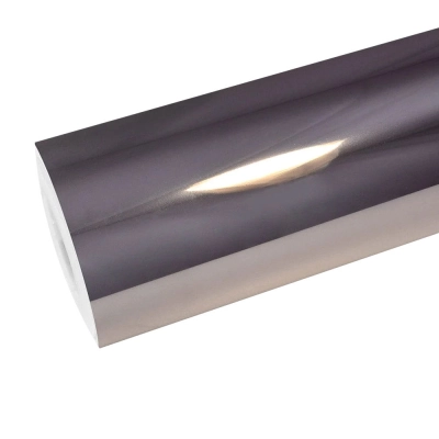 Chrome Mirror Black Car Vinyl Wrap 01