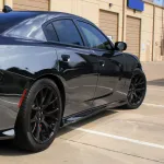 Chrome Mirror Black Car Vinyl Wrap