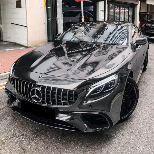 Chrome Mirror Black Car Vinyl Wrap