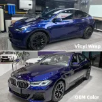 Gloss Metallic Tanzanite Blue Car Vinyl Wrap [BMW OEM Color]