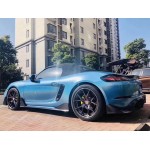 Glossy Laser Blue Car Vinyl Wrap