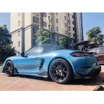 Glossy Laser Blue Car Vinyl Wrap