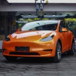 Rainbow Holographic Orange Car Vinyl Wrap