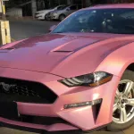 Rainbow Holographic Pink Car Vinyl Wrap